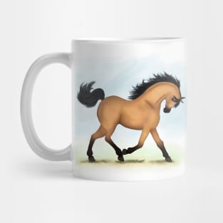 Totting Buckskin Horse Mug